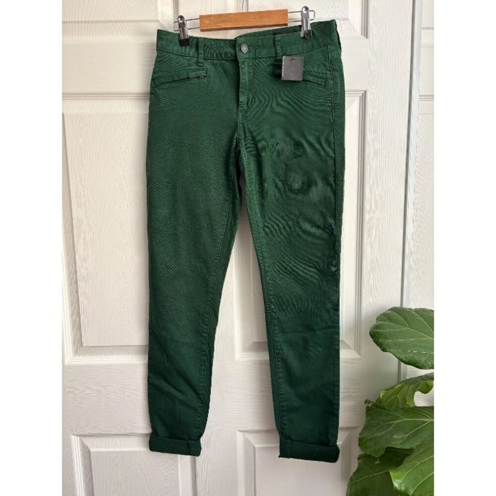 NWT Club Monaco Women's Size 4 Elsa Green Skinny-cut trousers